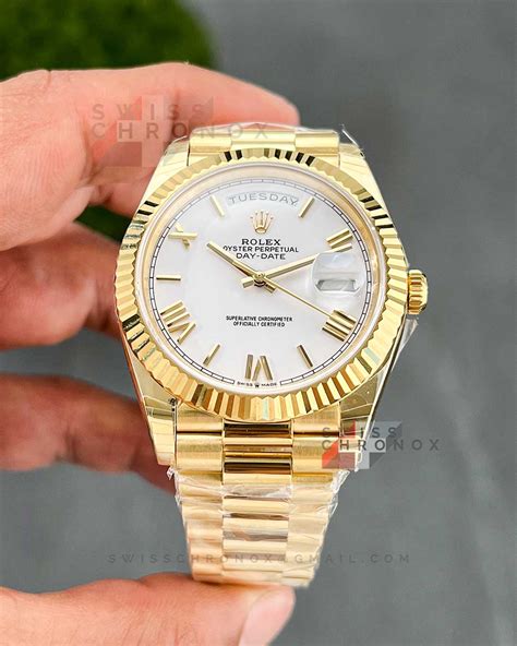 Rolex day date 40 yellow gold